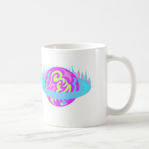 燃え盛る土星! コーヒーマグカップ