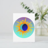 燃え盛る太陽の月 ポストカード (スタンド正面)