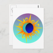 燃え盛る太陽の月 ポストカード (正面/裏面)