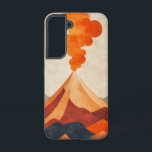 燃え盛る山噴火の電話ケース SAMSUNG GALAXY S22ケース<br><div class="desc">このデザインは自然の原力を捉え、赤とオレンジの燃え盛る色調の鮮やかな火山噴火を特徴としている。</div>