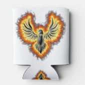 燃え盛る火かき 缶クーラー (裏面)