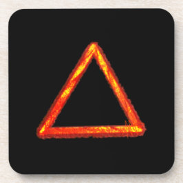 燃え盛る火要素の錬金術シンボル コースター