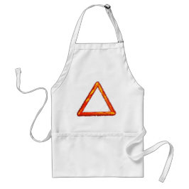 燃え盛る火要素の錬金術シンボル スタンダードエプロン