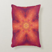 燃え盛る炎のフェニックス燃えるスノーフレーク アクセントクッション (正面(垂直))