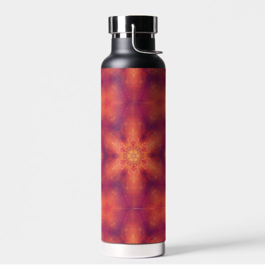 燃え盛る炎のフェニックス燃えるスノーフレーク ウォーターボトル (左面)