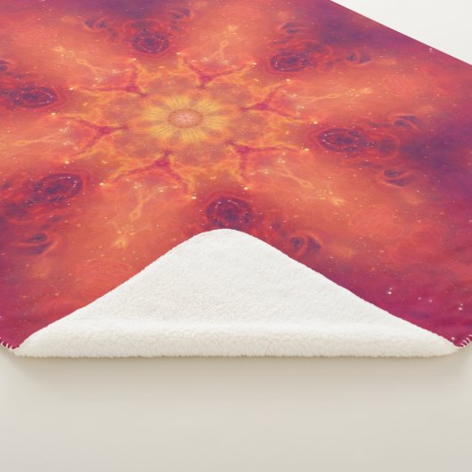 燃え盛る炎のフェニックス燃えるスノーフレーク シェルパブランケット (3/4)