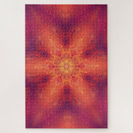 燃え盛る炎のフェニックス燃えるスノーフレーク ジグソーパズル