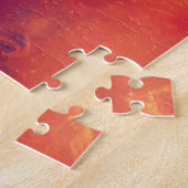 燃え盛る炎のフェニックス燃えるスノーフレーク ジグソーパズル (側面)