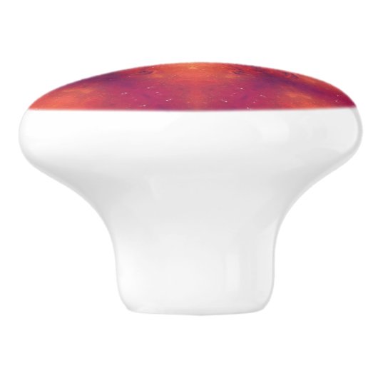 燃え盛る炎のフェニックス燃えるスノーフレーク セラミックノブ (側面)