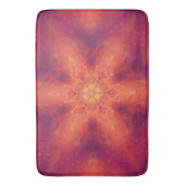 燃え盛る炎のフェニックス燃えるスノーフレーク バスマット (正面縦)