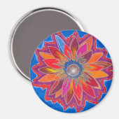 燃え盛る蓮の磁石 マグネット (正面/裏面)