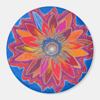 燃え盛る蓮の磁石 マグネット