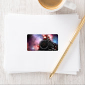 燃え盛る貨物列車 ラベル (インサイチュ)