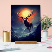 燃え盛る走火からマウンテンバック アクリルサイン (ウェディング)