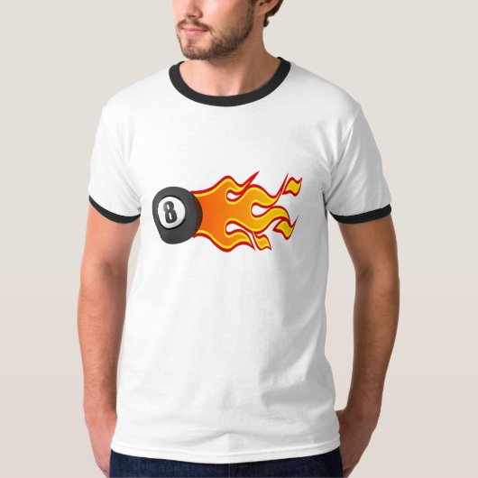 燃え立つこと8つの球のTシャツ Tシャツ (正面)