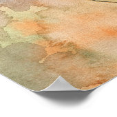 燃え立つ秋の妖精ファンタジーアートポスタープリント ポスター (角)