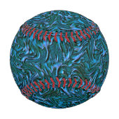 燃え素朴たカデットブルーのテクスチャ付き壁 野球ボール (裏面)