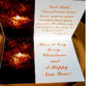 「燃え茂み」ホイルグリーティングカード 箔カード