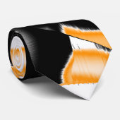 燃え風変わりたテープのメドレー、オレンジ色の白いスクラッチ ネクタイ (ロール)