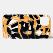 燃え風変わりたテープのメドレー、オレンジ色の白いスクラッチ Case-Mate iPhoneケース (裏面 (横))