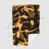 燃え風変わりたリボンのメドレー、オレンジ色 ゴルフタオル (インサイチュ)