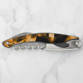 燃え風変わりたリボン、オレンジと黒のメドレー ソムリエナイフ (裏面)