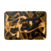 燃え風変わりたリボン、オレンジと黒のメドレー バスマット (正面)