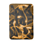 燃え風変わりたリボン、オレンジと黒のメドレー バスマット (正面縦)