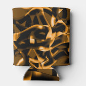 燃え風変わりたリボン、オレンジと黒のメドレー 缶クーラー (裏面)