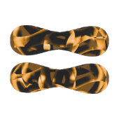 燃え風変わりたリボン、オレンジと黒のメドレー 野球ボール (パネル)