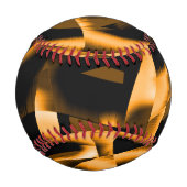 燃え風変わりたリボン、オレンジと黒のメドレー 野球ボール (正面)