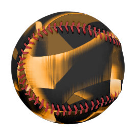 燃え風変わりたリボン、オレンジと黒のメドレー 野球ボール