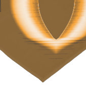 燃え風変わりたリボン、オレンジ色と黒の絡み ショートテーブルランナー (コーナー)