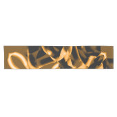 燃え風変わりたリボン、オレンジ色と黒の絡み ショートテーブルランナー (横)