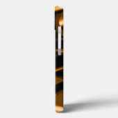 燃え風変わりたリボン、黒とオレンジ Case-Mate iPhoneケース (裏面 / 左)