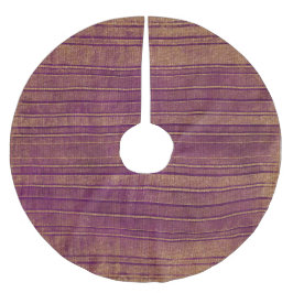 燃かわいらし焼オレンジブルゴーニュストライプーパターン ブラッシュドポリエステルツリースカート