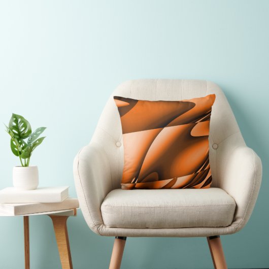 燃やされたオレンジの抽象芸術のモダンの装飾用クッション クッション (椅子)