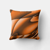 燃やされたオレンジの抽象芸術のモダンの装飾用クッション クッション (裏面)