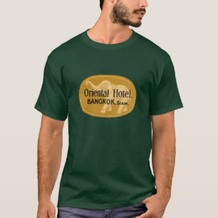 燃やされたオレンジの東洋のホテル Tシャツ