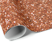燃やされたオレンジグリッター ラッピングペーパー (ロールコーナー)