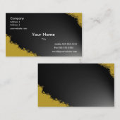 燃やされたオレンジ華麗さの名刺 名刺 (正面/裏面)