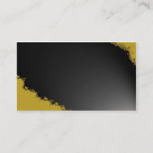 燃やされたオレンジ華麗さの名刺 名刺 (裏面)