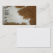 燃やされたオレンジ革靴 名刺 (正面/裏面)