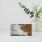 燃やされたオレンジ革靴 名刺 (スタンド正面)