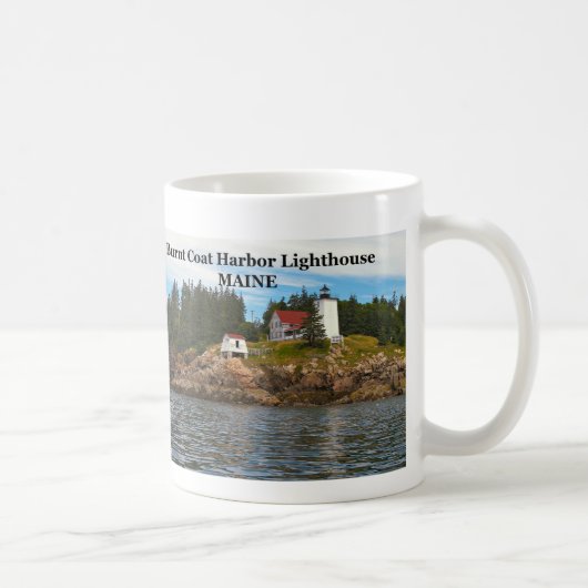 燃やされたコート港の灯台、メインのマグ コーヒーマグカップ (右)