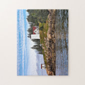 燃やされたコート港の灯台、白鳥島メイン ジグソーパズル (縦)