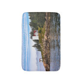 燃やされたコート港の灯台、白鳥島メイン バスマット (正面縦)