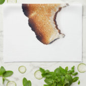 燃やされたトーストの台所皿タオル キッチンタオル (折り畳み)