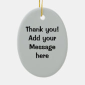 燃やされたトーストの煙は灰のパンを粉々にします セラミックオーナメント (裏面)