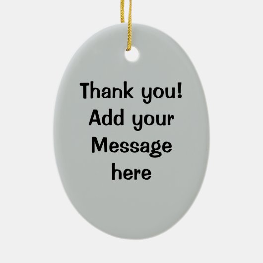 燃やされたトーストの煙は灰のパンを粉々にします セラミックオーナメント (裏面)